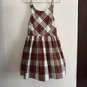 POLO Ralph Lauren Girls Plaid Taffeta Party Dress Size 6x Preppy Christmas Dress